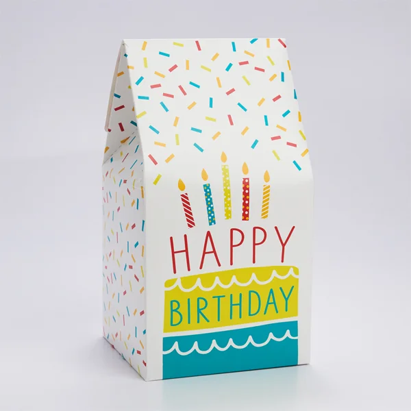 Birthday Boxes — custom gift boxes by Packmio Birthday Boxes with the lid lifted