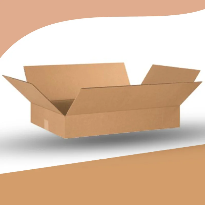 Corrugated Boxes — custom corrugated boxes by Packmio Corrugated Boxes photographed at an angle to show the board thickness