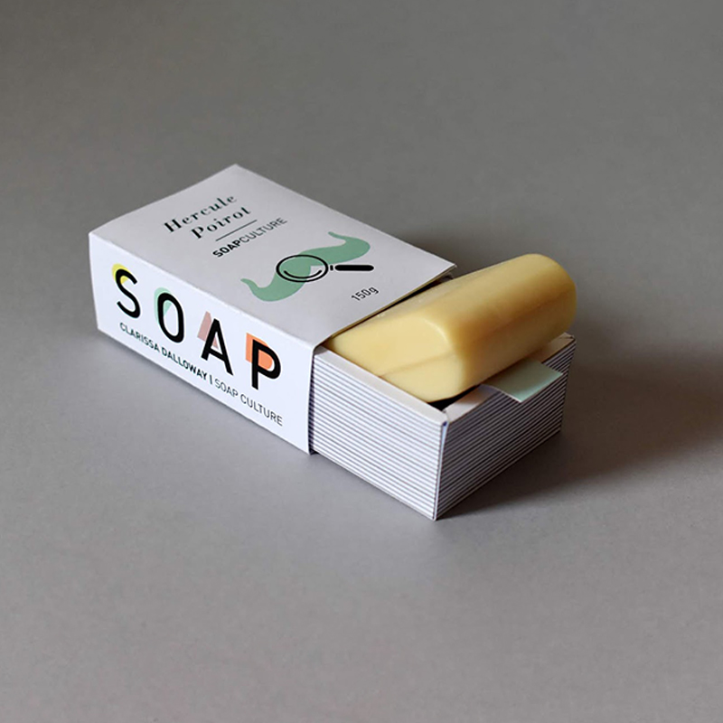 Printed soap cartons in a range of colors
